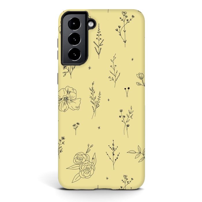 Galaxy S21 StrongFit Flowers & Wildflowers by Anis Illustration