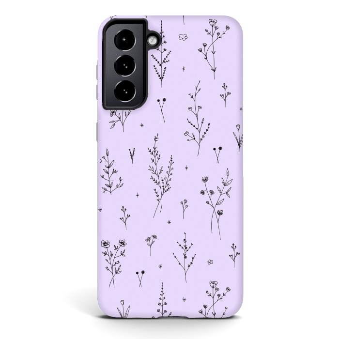 Galaxy S21 StrongFit Magic Wildflowers by Anis Illustration