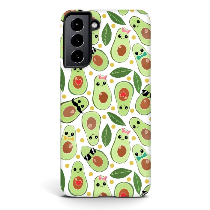 Galaxy S21 StrongFit Stylish Avocados by Tangerine-Tane