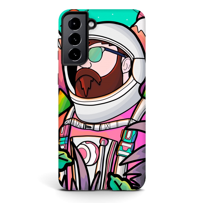 Galaxy S21 StrongFit Pastel astronaut by Steve Wade (Swade)