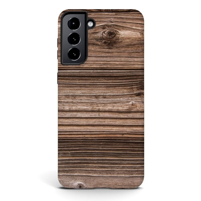 Galaxy S21 StrongFit wood by haroulita