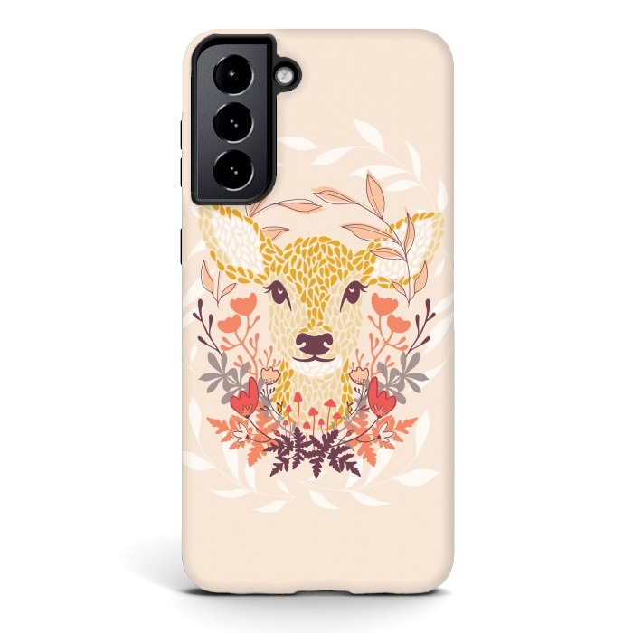 Galaxy S21 StrongFit Oh Deer by Melissa Lee