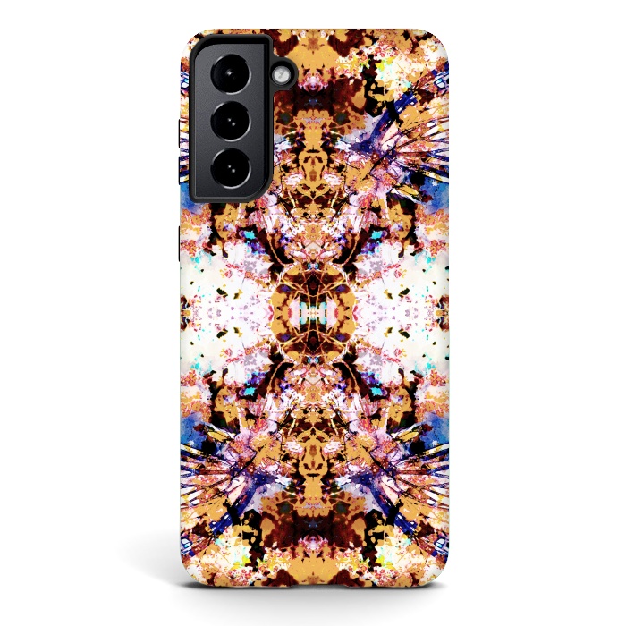 Galaxy S21 plus StrongFit Painted butterfly wings and flower petals by Oana 