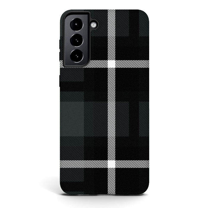 Galaxy S21 StrongFit Shadow Scottish Plaid by TMSarts