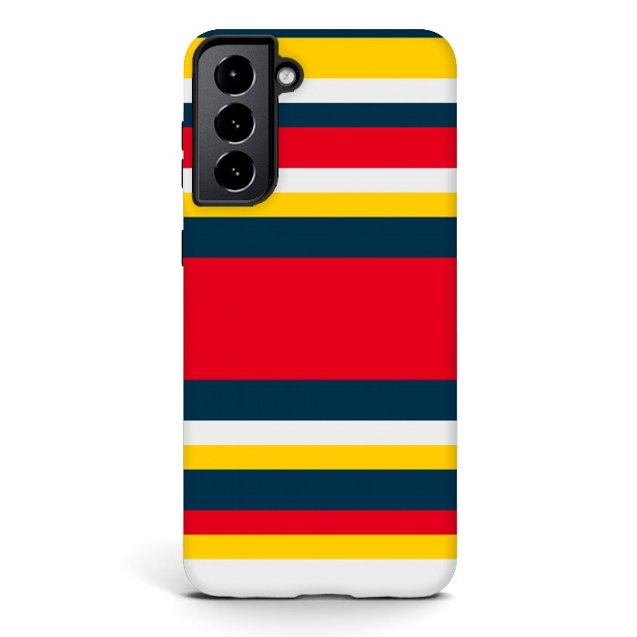 Galaxy S21 StrongFit Colorful Casual Stripes by TMSarts