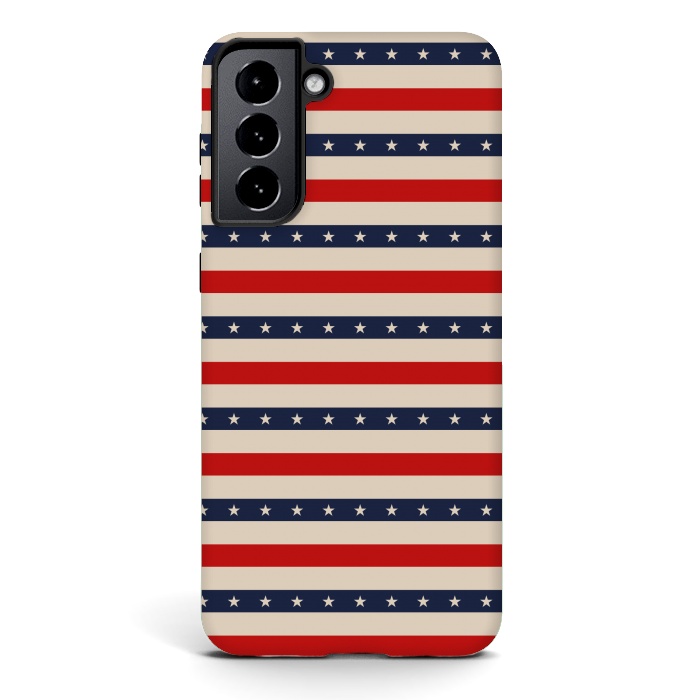 Galaxy S21 StrongFit Patriotic Pattern by TMSarts