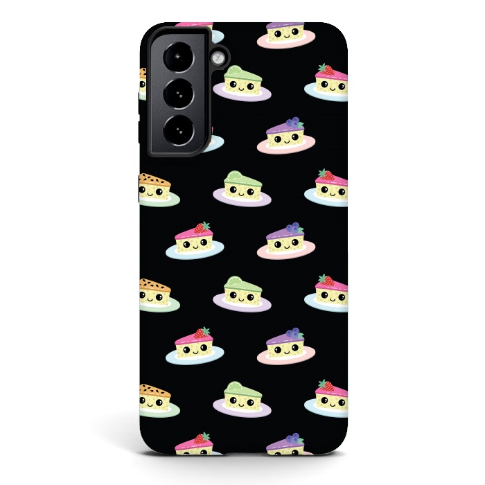 Galaxy S21 plus StrongFit Cheesecake pattern by Laura Nagel