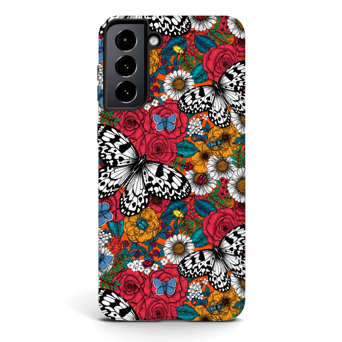 Galaxy S21 plus StrongFit A colorful garden by Katerina Kirilova