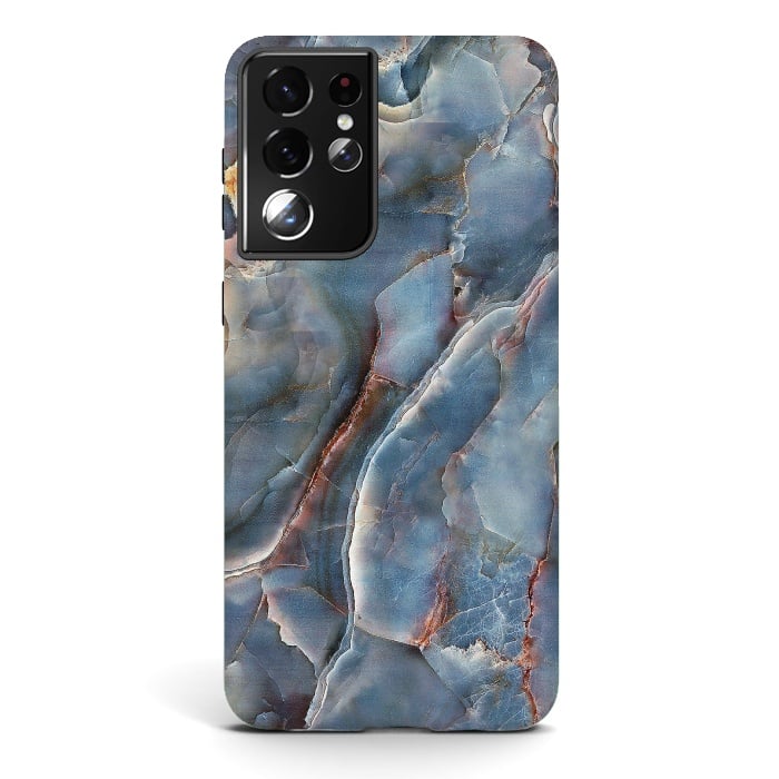 Galaxy S21 ultra StrongFit Marble Design VIII by ArtsCase