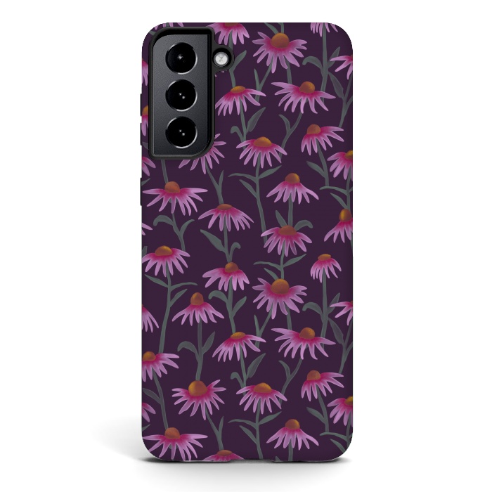 Galaxy S21 StrongFit Echinacea Flowers by Tishya Oedit