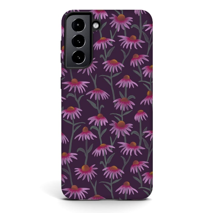 Galaxy S21 plus StrongFit Echinacea Flowers by Tishya Oedit