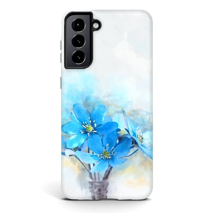 Galaxy S21 StrongFit Summer Blue by Creativeaxle