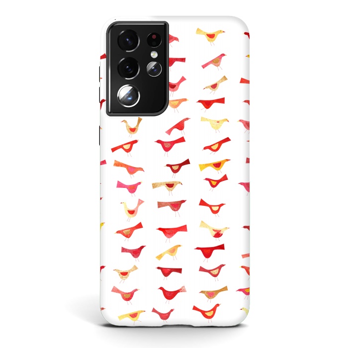 Galaxy S21 ultra StrongFit An Army of Undisciplined Birds by Nic Squirrell