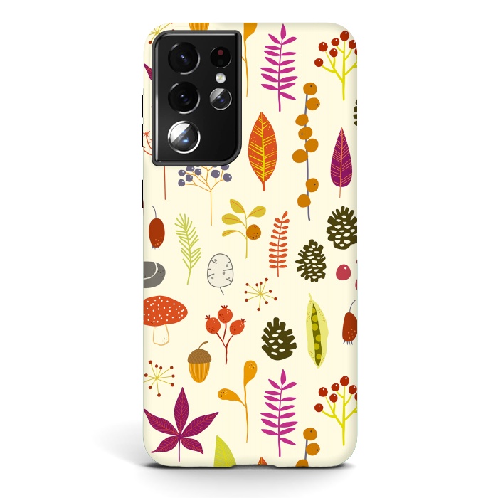 Galaxy S21 ultra StrongFit Autumn Nature Bits by Nic Squirrell