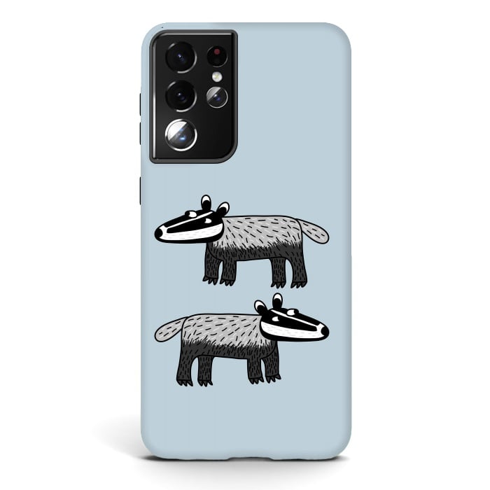 Galaxy S21 ultra StrongFit Badgers by Nic Squirrell