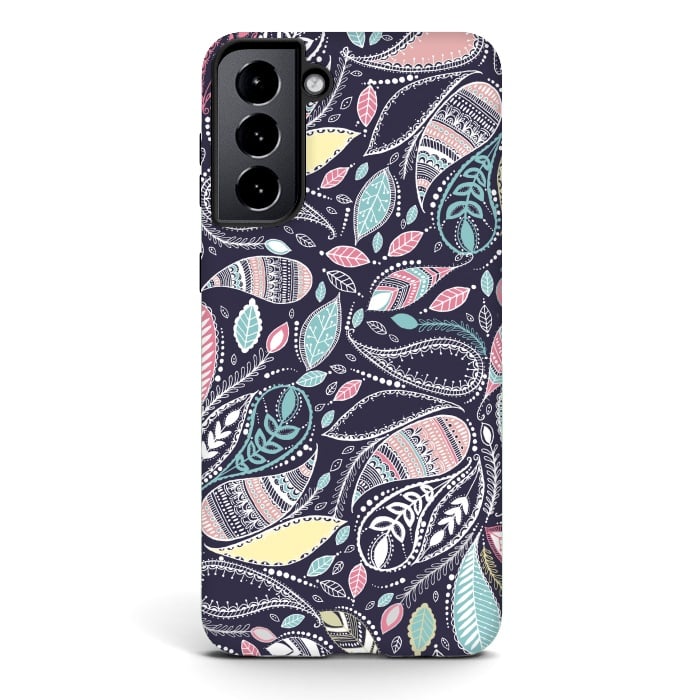 Galaxy S21 plus StrongFit Paisley Princess by Rose Halsey