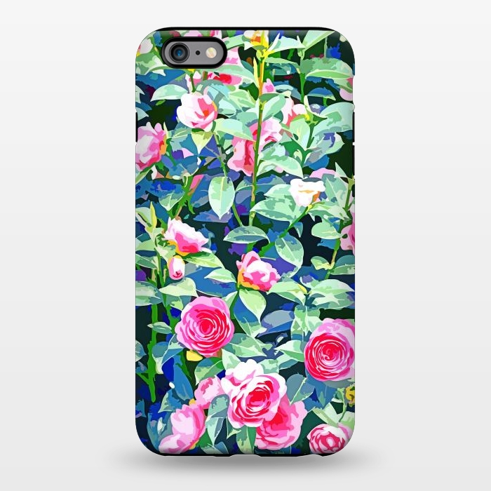 iPhone 6/6s plus StrongFit Winter Rose | Botanical Floral Garden | Boho Vintage Plants Meadow Roses Painting by Uma Prabhakar Gokhale