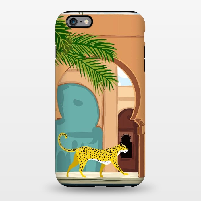 iPhone 6/6s plus StrongFit Cheetah Under The Moroccan Arch by Uma Prabhakar Gokhale