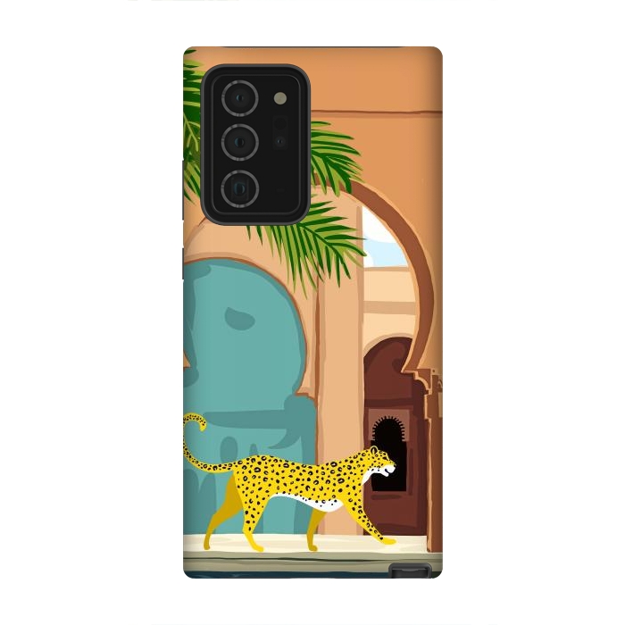 Galaxy Note 20 Ultra StrongFit Cheetah Under The Moroccan Arch by Uma Prabhakar Gokhale