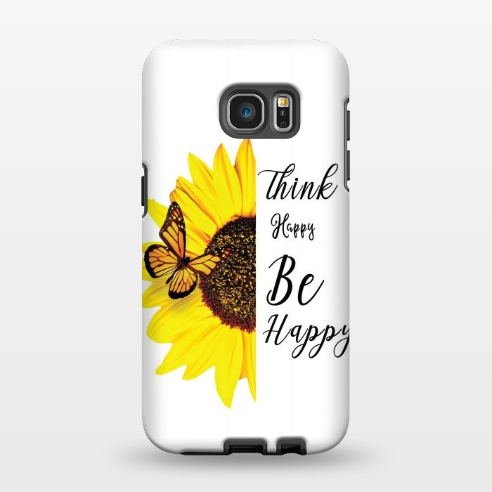 Galaxy S7 EDGE StrongFit sunflower butterfly by haroulita