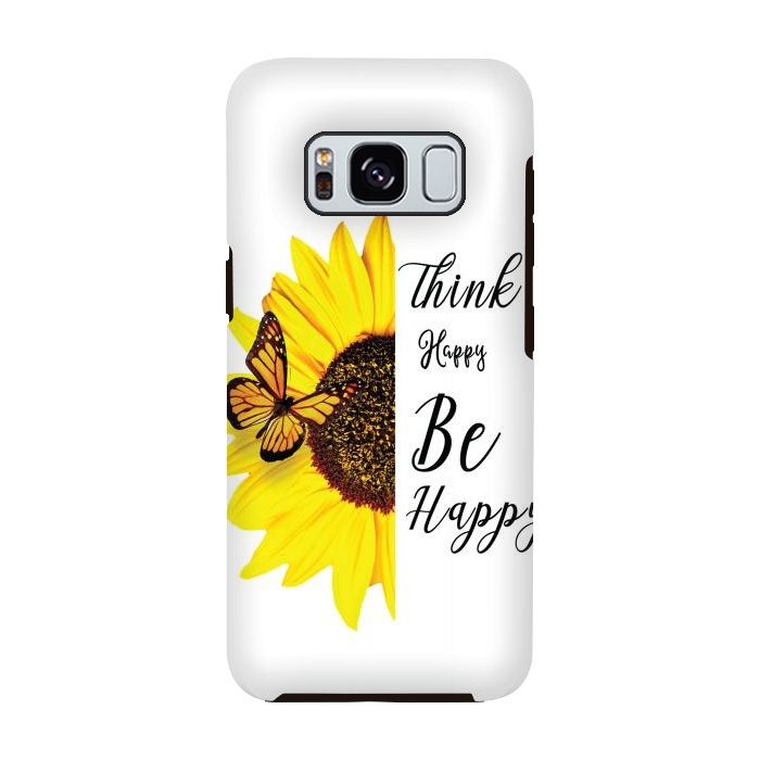 Galaxy S8 StrongFit sunflower butterfly by haroulita