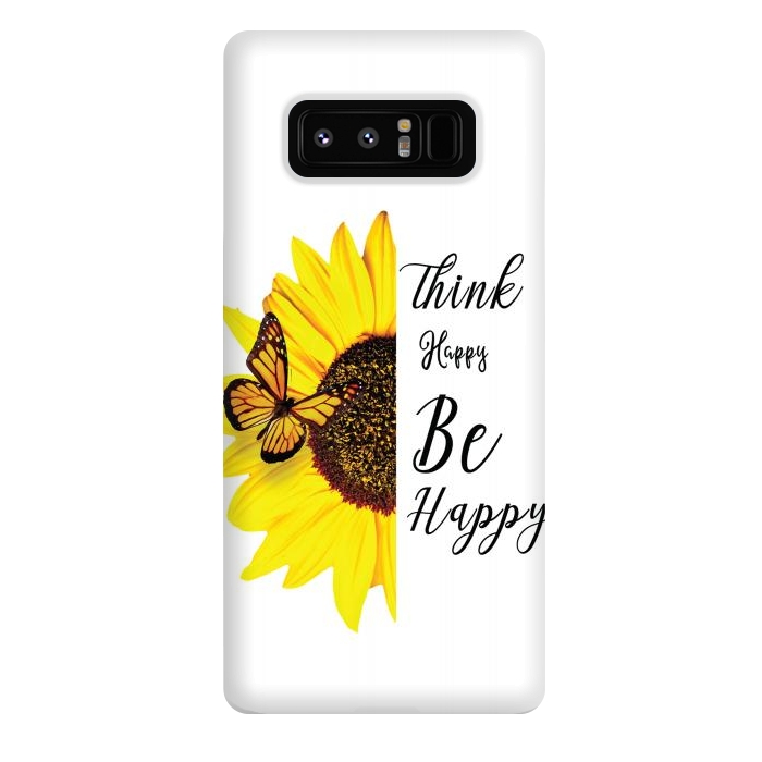 Galaxy Note 8 StrongFit sunflower butterfly by haroulita
