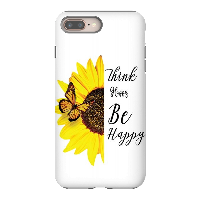 iPhone 8 plus StrongFit sunflower butterfly by haroulita
