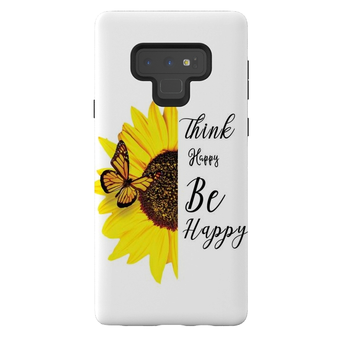 Galaxy Note 9 StrongFit sunflower butterfly by haroulita