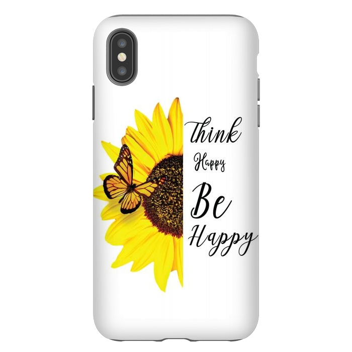 iPhone Xs Max StrongFit sunflower butterfly by haroulita