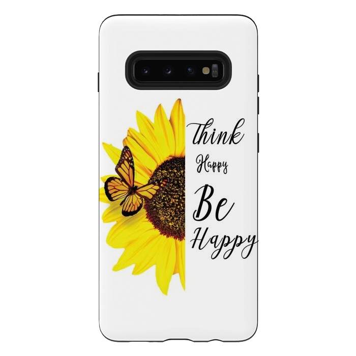 Galaxy S10 plus StrongFit sunflower butterfly by haroulita