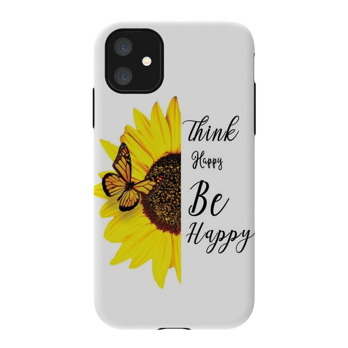 iPhone 11 StrongFit sunflower butterfly by haroulita