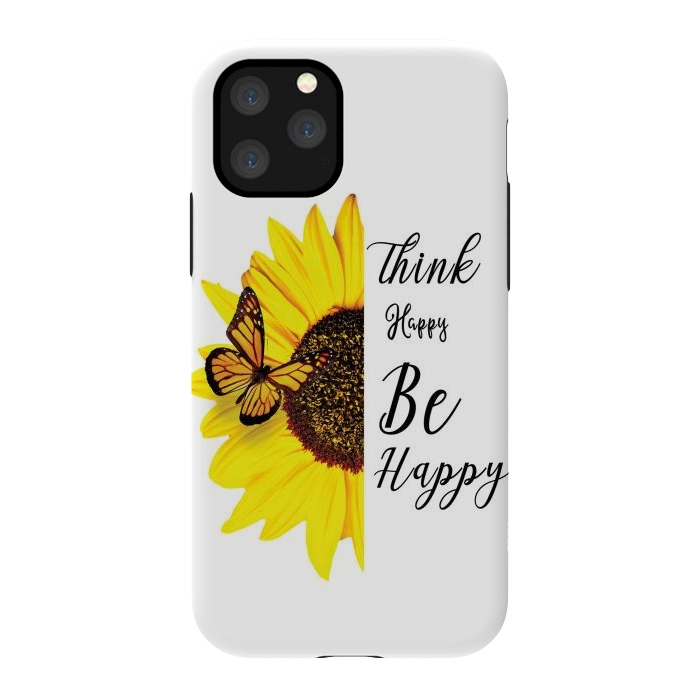 iPhone 11 Pro StrongFit sunflower butterfly by haroulita