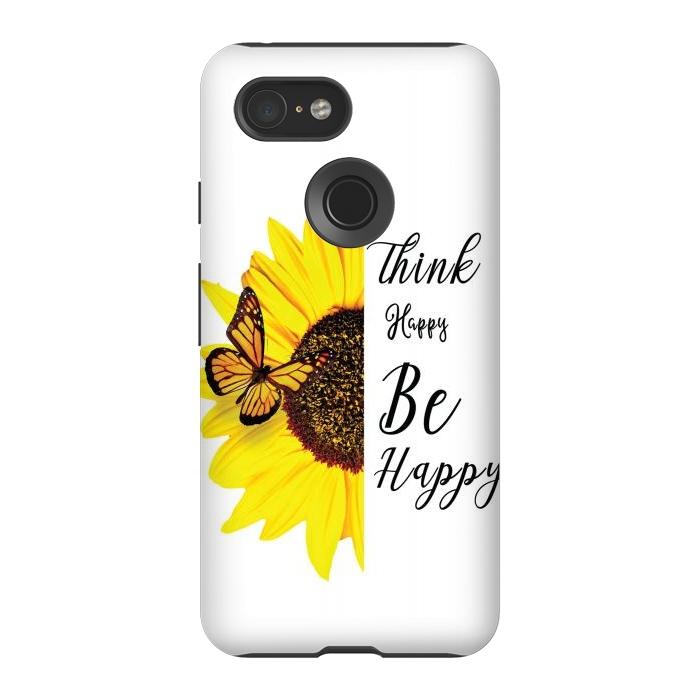 Pixel 3 StrongFit sunflower butterfly by haroulita