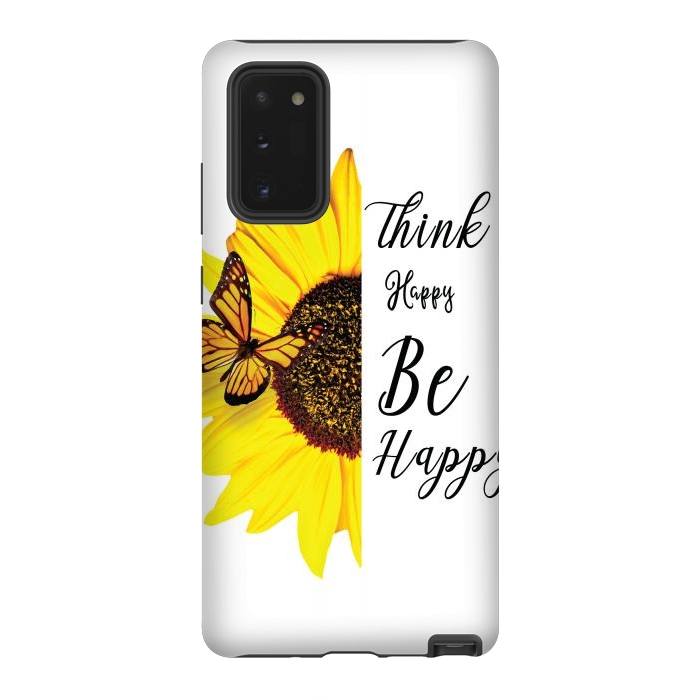 Galaxy Note 20 StrongFit sunflower butterfly by haroulita