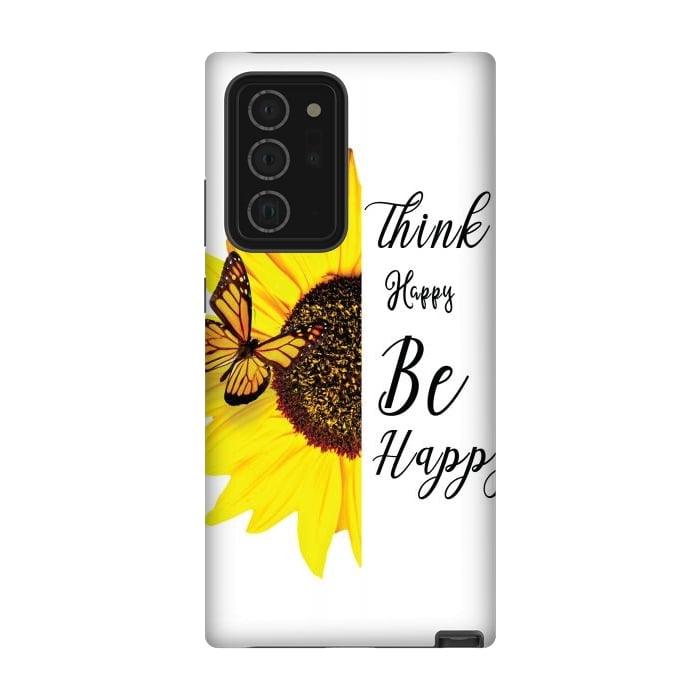 Galaxy Note 20 Ultra StrongFit sunflower butterfly by haroulita