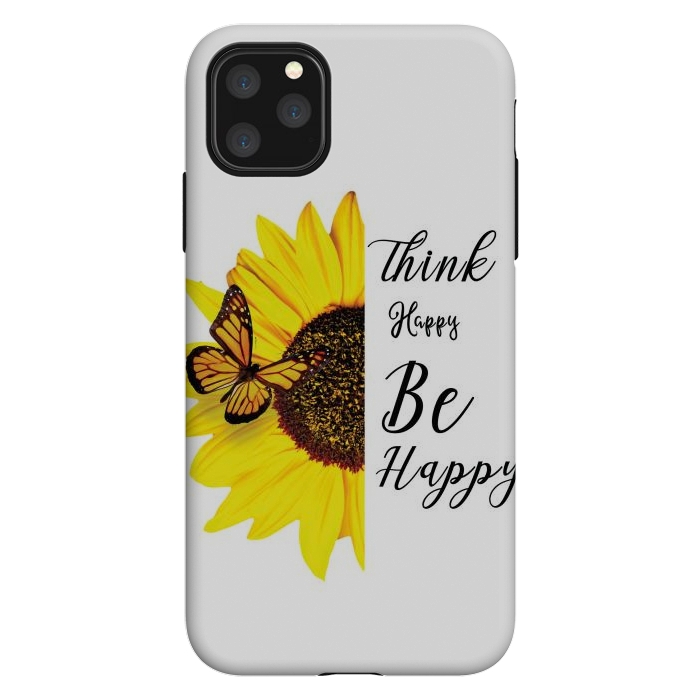 iPhone 11 Pro Max StrongFit sunflower butterfly by haroulita