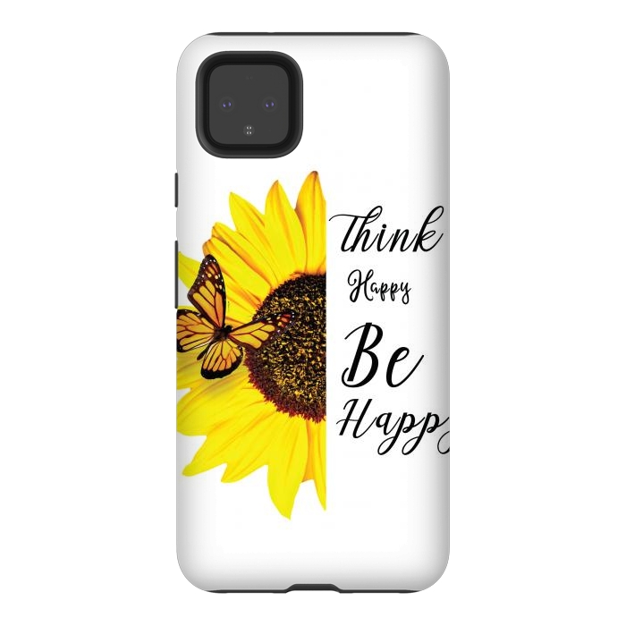 Pixel 4XL StrongFit sunflower butterfly by haroulita