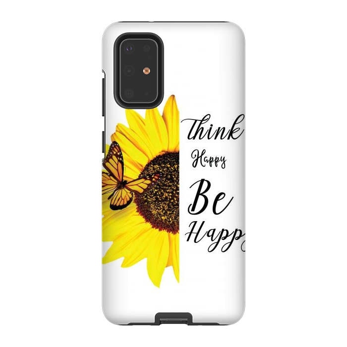Galaxy S20 Plus StrongFit sunflower butterfly by haroulita