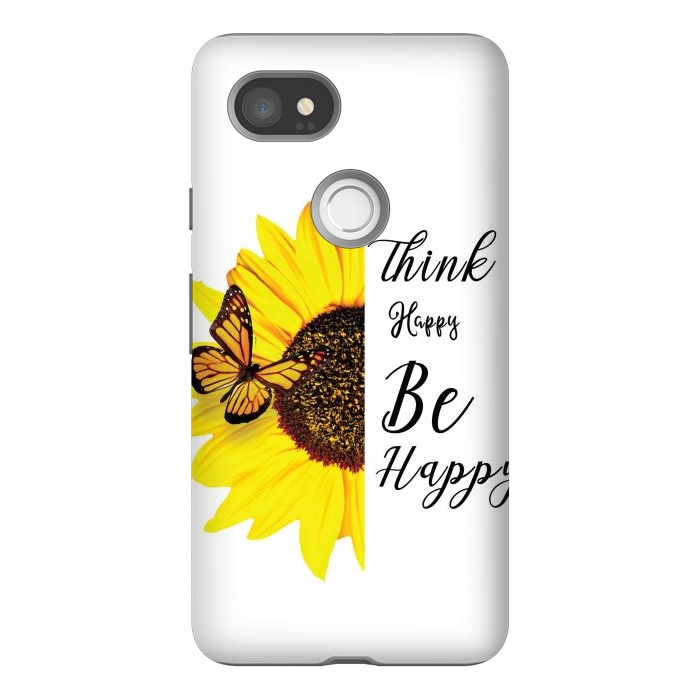 Pixel 2XL StrongFit sunflower butterfly by haroulita