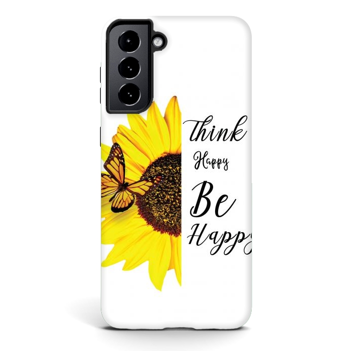 Galaxy S21 plus StrongFit sunflower butterfly by haroulita