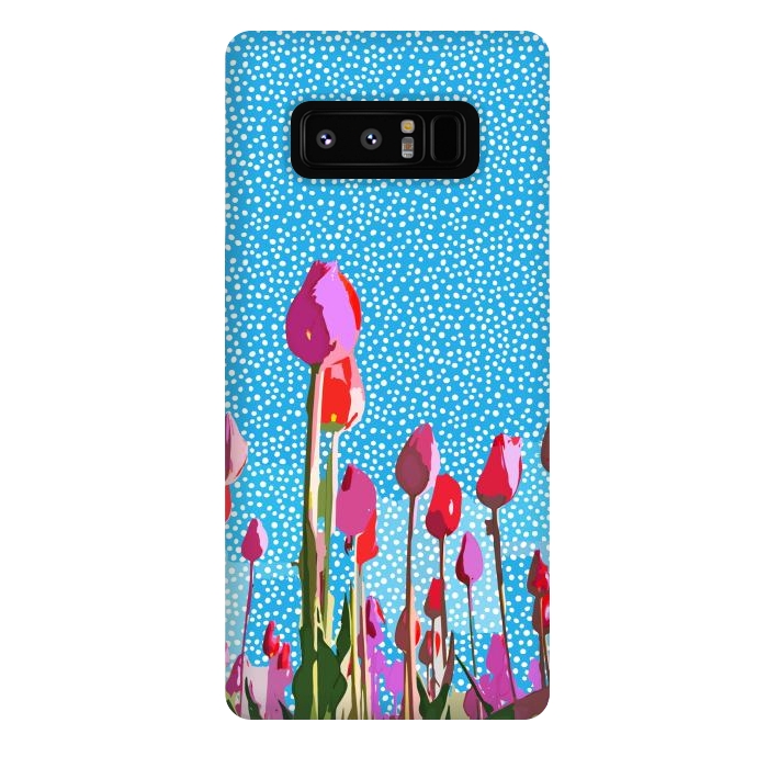 Galaxy Note 8 StrongFit Tiptoe through the tulips with me by Uma Prabhakar Gokhale