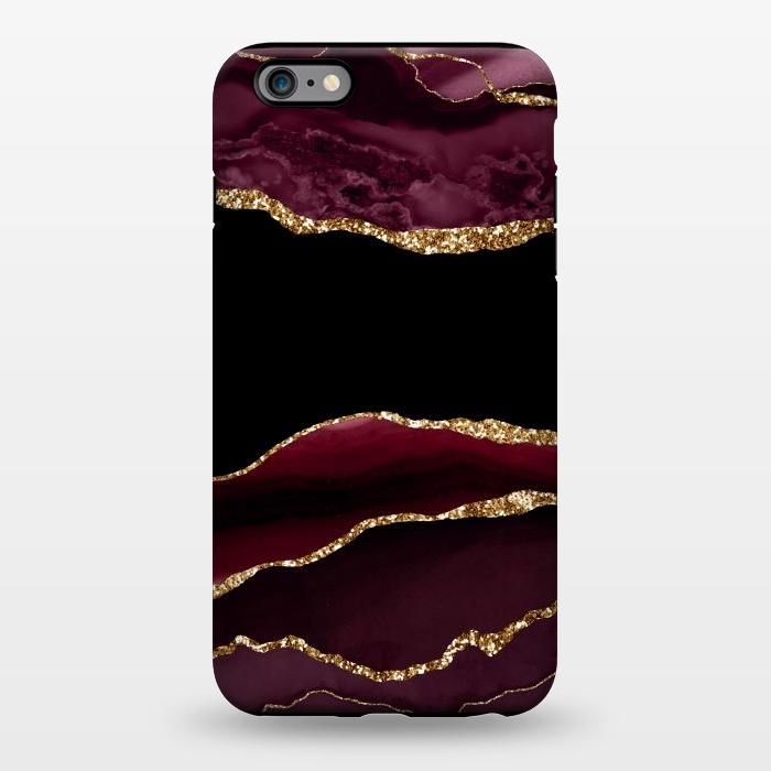 iPhone 6/6s plus StrongFit burgundy agate marble by haroulita