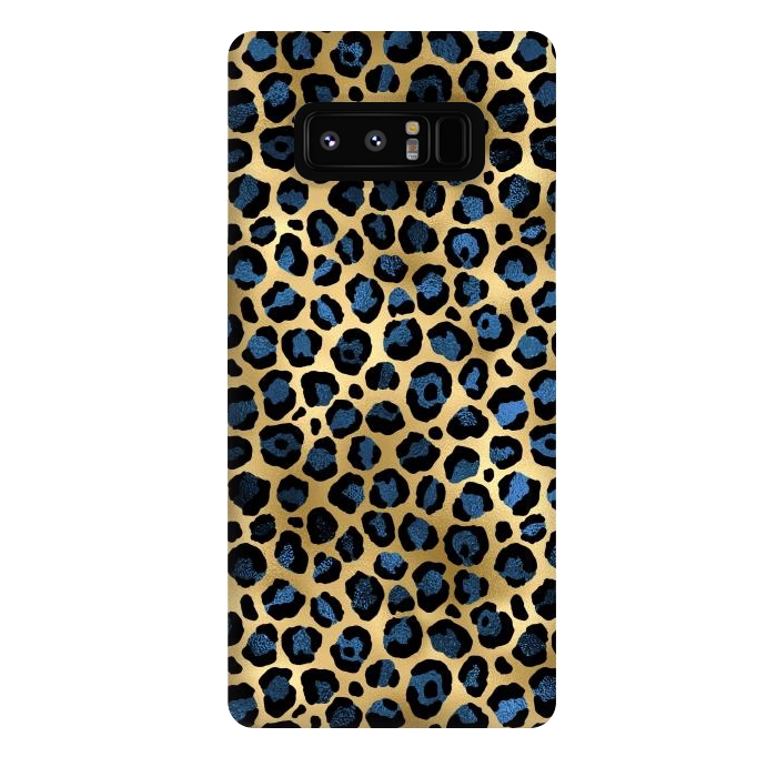 Galaxy Note 8 StrongFit blue leopard print by haroulita