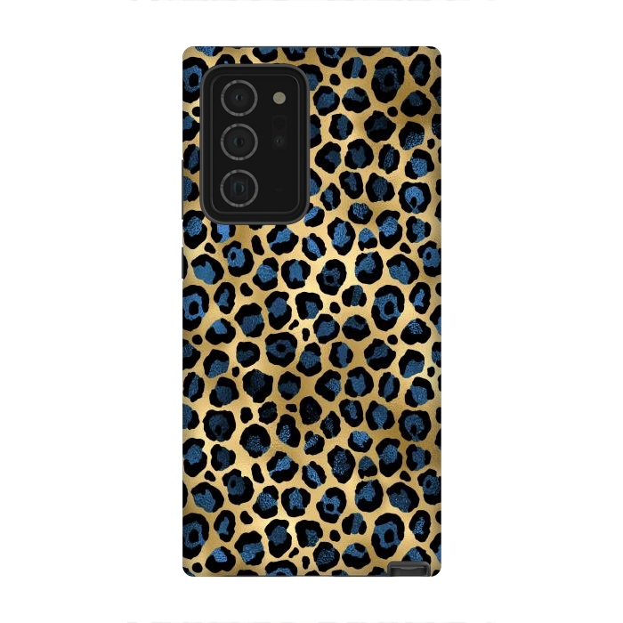 Galaxy Note 20 Ultra StrongFit blue leopard print by haroulita