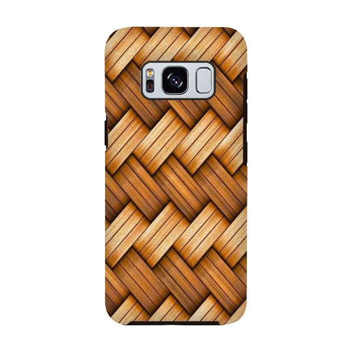 Galaxy S8 StrongFit brown texture art by haroulita