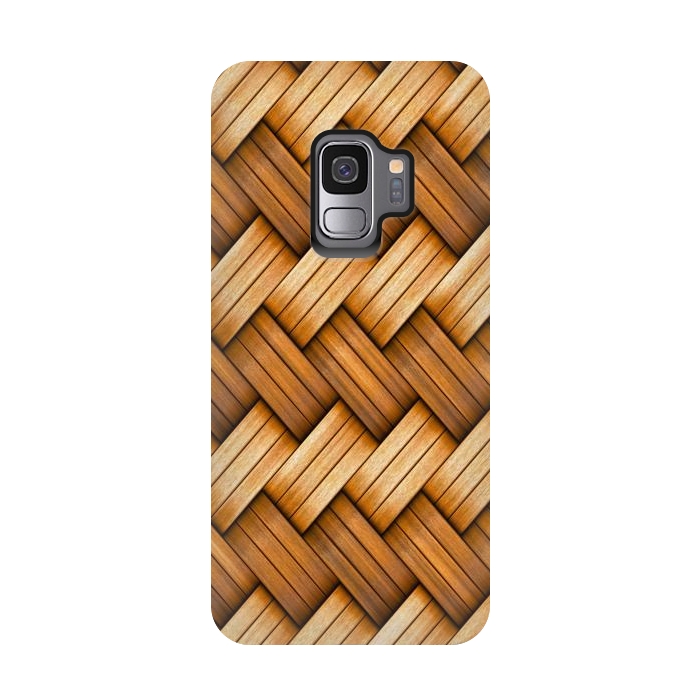Galaxy S9 StrongFit brown texture art by haroulita