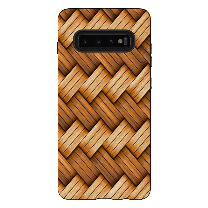 Galaxy S10 plus StrongFit brown texture art by haroulita