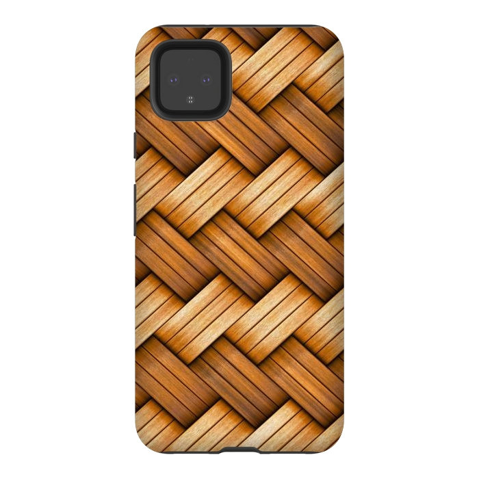 Pixel 4XL StrongFit brown texture art by haroulita