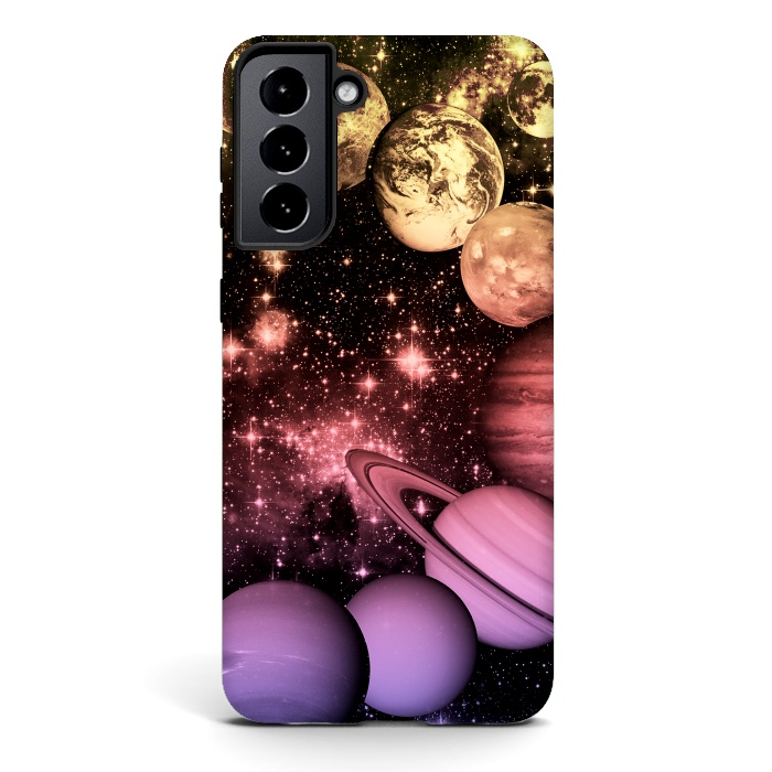 Galaxy S21 StrongFit Pastel gradient Solar System space art by Oana 