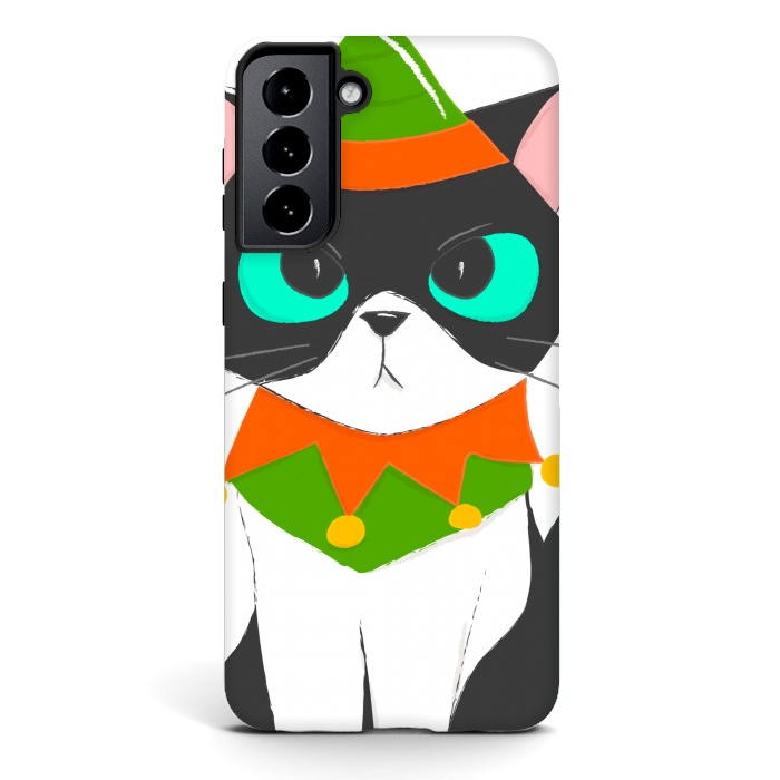Galaxy S21 StrongFit funny kitty by haroulita